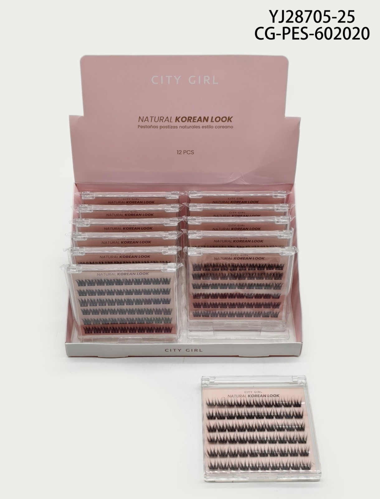 PESTAÑAS AUTOADHESIVAS ESTILO COREANO CITY GIRL YJ28705-25*480
